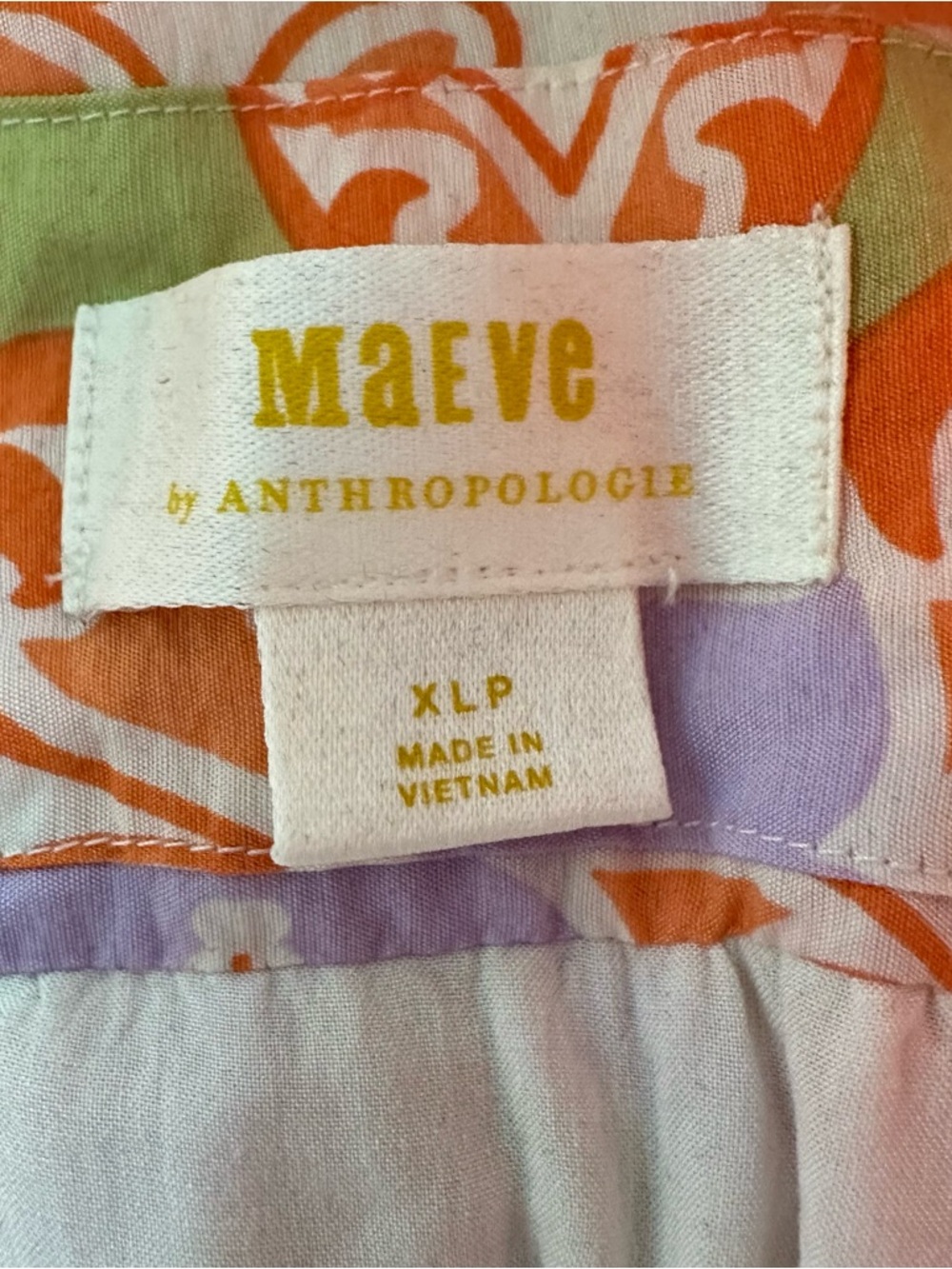 Maeve by Anthropologie Printed V-Neck Tunic Dress | XL Petite | GUC - Picture 11 of 16